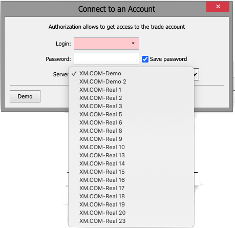 XM demo trading