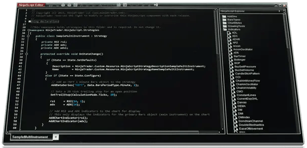 NinjaTrader strategy developer using forex data and multiple charts
