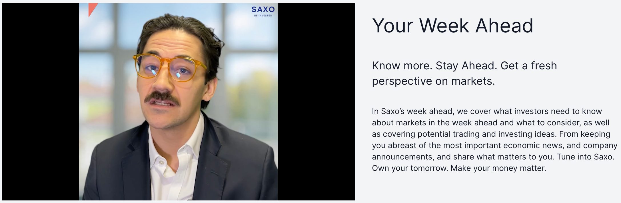 Saxo Markets week ahead series