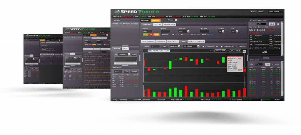 SpeedTrader web platform