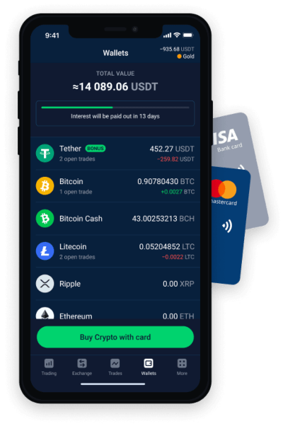 StormGain mobile trading