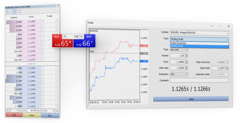 Vantage FX MetaTrader 5 platform