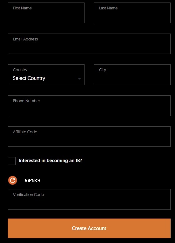 Register for a TP Global FX account in 4 easy steps