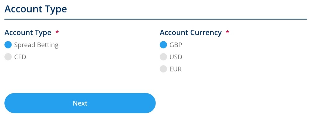 Opening a Spread Co account