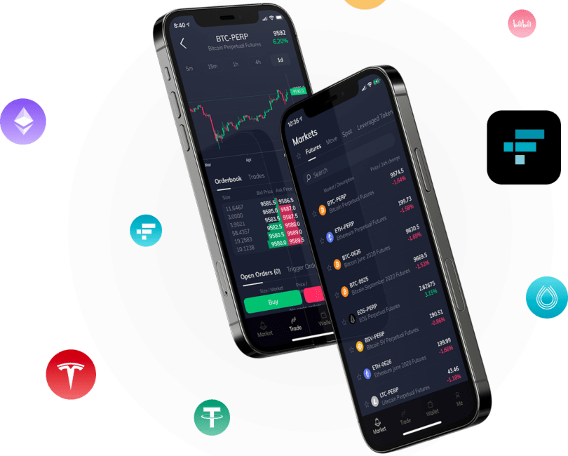 FTX Mobile Crypto and DeFi Index Trading Platform