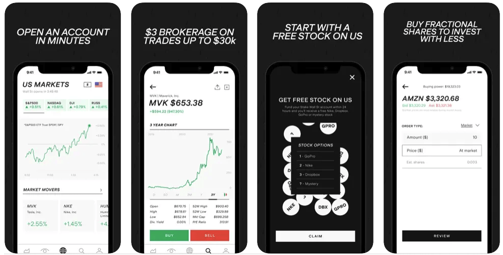 Stake mobile app on App Store