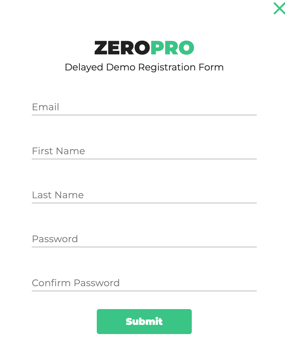 TradeZero ZeroPro demo account registration 