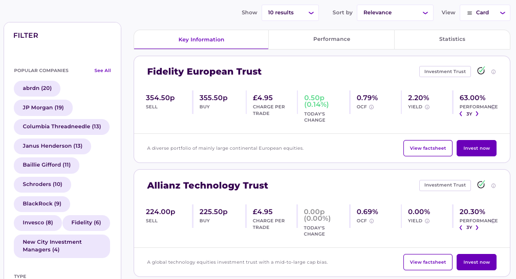 Bestinvest trading products