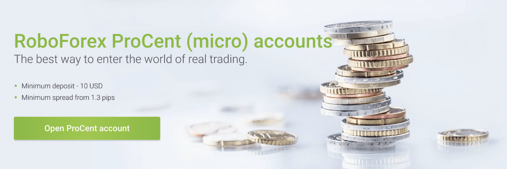 RoboForex ProCent account
